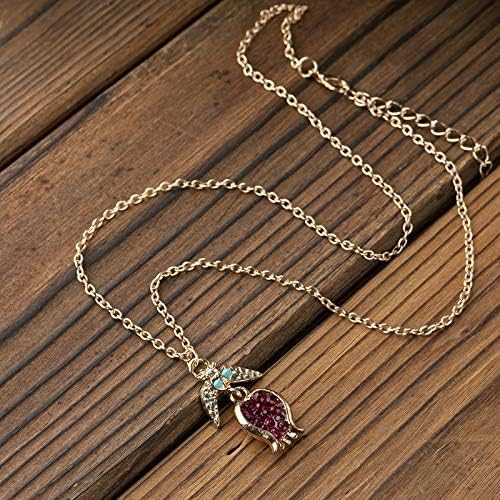 ONE:  Package:1 Pair Earring and 1 Piece Necklace The Pomegranate Jewelry set.