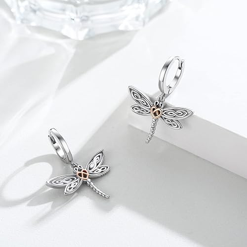 ONE: Style: Dragonfly HOOP Earring Earring 925 Sterling Silver