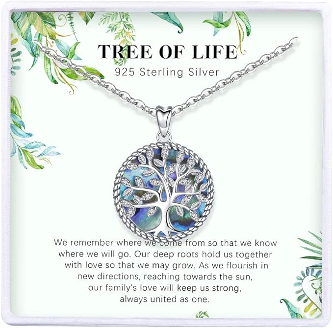 ONE :💎Tree Abalone Shell  Pendant Necklace Fine Jewelry 💎