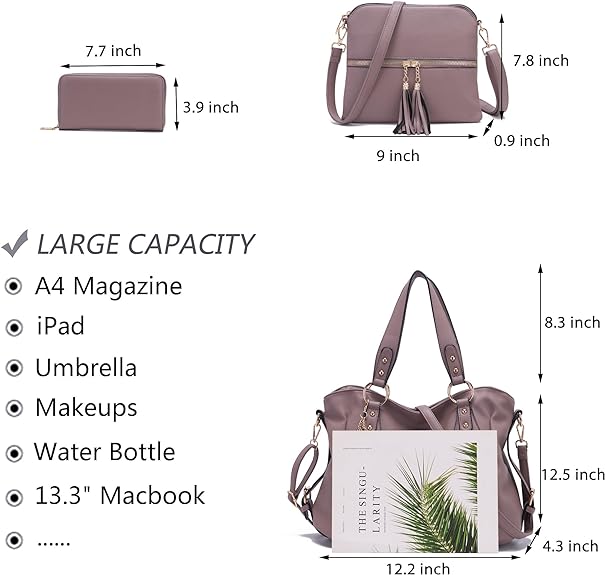Women Fashion Handbag Tote Bag Shoulder Bag Top Handle Satchel Purse