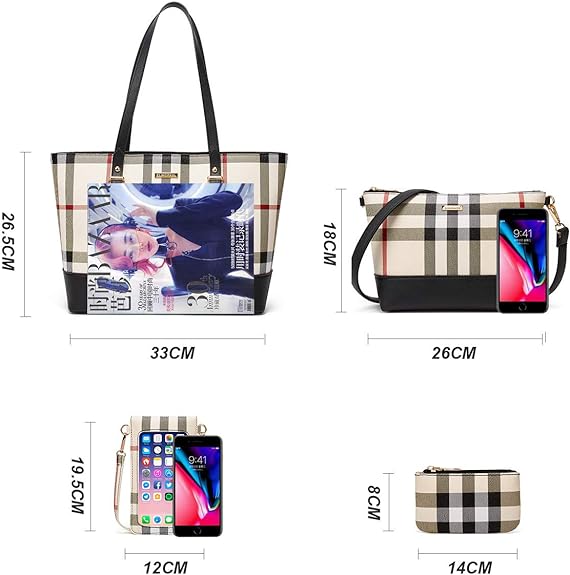 Women Fashion Handbag Tote Bag Shoulder Bag Top Handle Satchel Purse