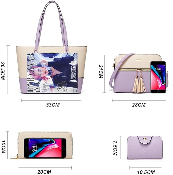 Women Fashion Handbag Tote Bag Shoulder Bag Top Handle Satchel Purse