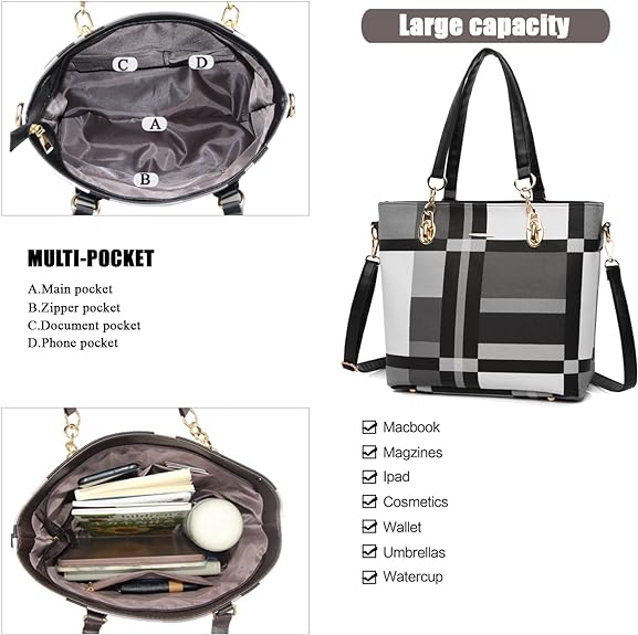 Women Fashion Handbag Tote Bag Shoulder Bag Top Handle Satchel Purse