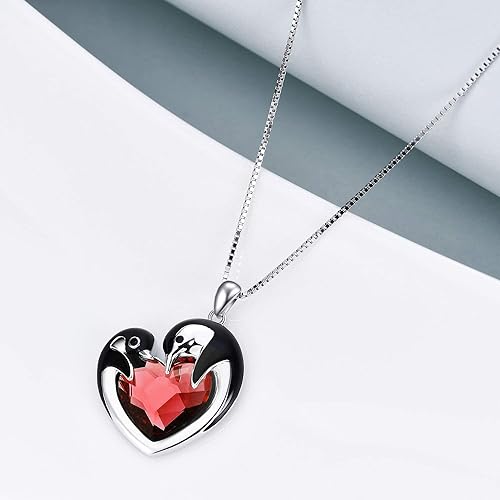 ONE :💎Penguin Crystal Pendant Necklace Fine Jewelry 💎