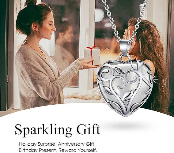 ONE: 💓Silver Heart Clear Quartz Crystal  Necklace 925 Sterling Silver Necklace