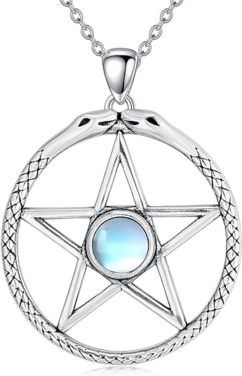 ONE :💎Style: Pentagram Star Amulet Pendant Necklace Fine Jewelry 💎