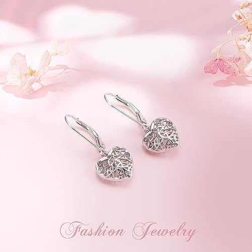 ONE: Style: Style: Celtic knot Heart Earrings 925 Sterling Silver