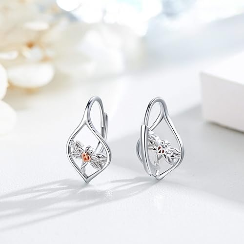 ONE: Style: Dragonfly Lever back Earrings Earring 925 Sterling Silver