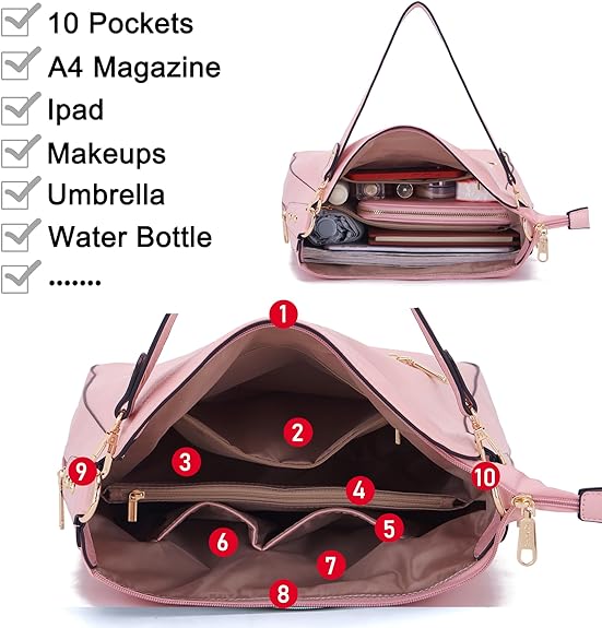 Women Fashion Handbag Tote Bag Shoulder Bag Top Handle Satchel Purse
