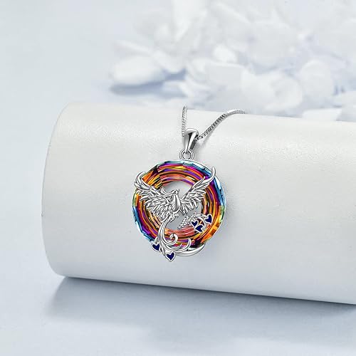 ONE :💎Style: Phoenix-Volcanic Crystal Pendant Necklace Fine Jewelry 💎
