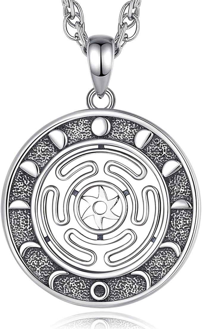 ONE :💎Hecate Wheel Symbolism Pendant Necklace Fine Jewelry 💎