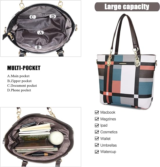 Women Fashion Handbag Tote Bag Shoulder Bag Top Handle Satchel Purse
