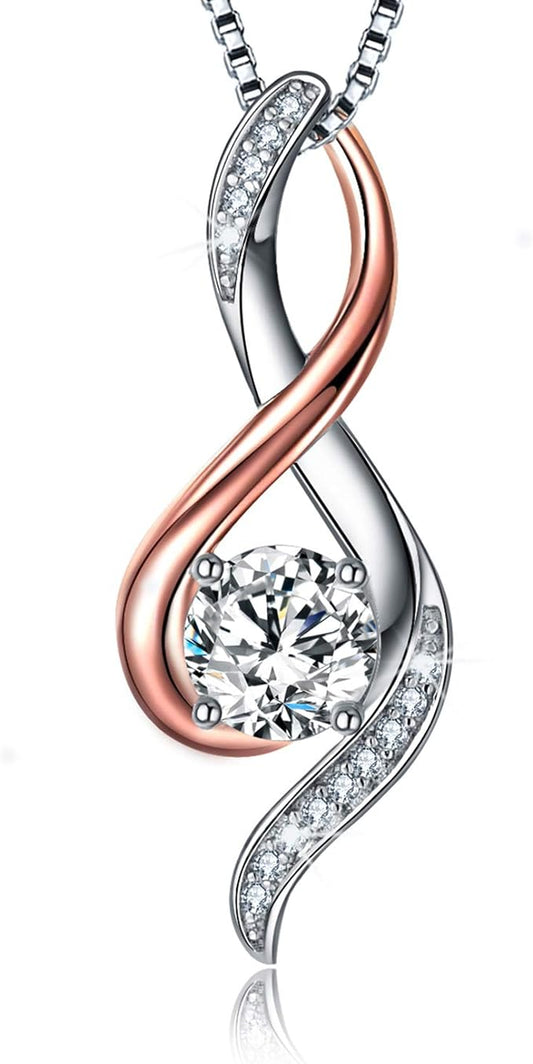 ONE: Love Heart Pendant Necklace Style Mom Infinity Love