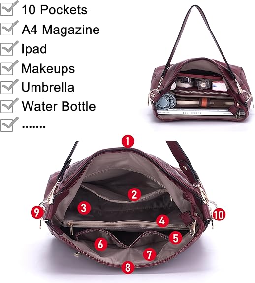 Women Fashion Handbag Tote Bag Shoulder Bag Top Handle Satchel Purse