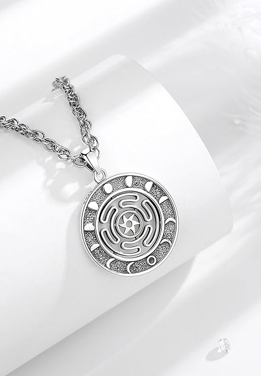 ONE :💎Hecate Wheel Symbolism Pendant Necklace Fine Jewelry 💎