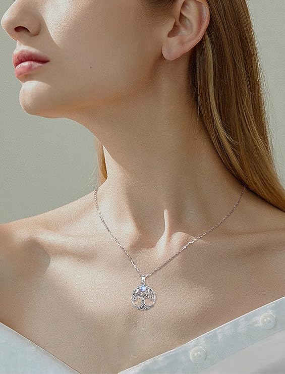ONE :💎The Triple Moon Goddess Symbol Pendant Necklace Fine Jewelry 💎