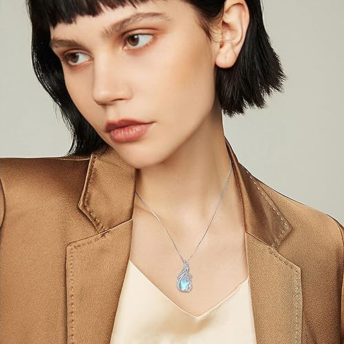 ONE :💎Phoenix Moonstone Pendant Necklace Fine Jewelry 💎