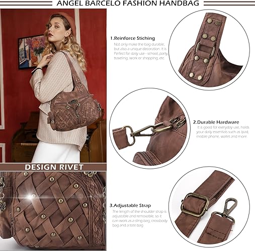 Women Fashion Handbag Tote Bag Shoulder Bag Top Handle Satchel Purse