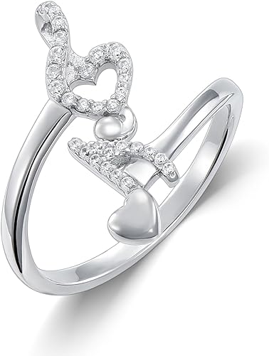 0NE: 925 Sterling Silver High Quality Ring Music Jewelry