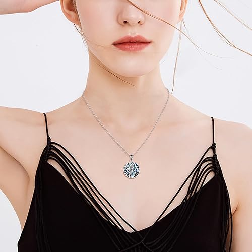 ONE :💎Owl Moon Pendant Necklace Fine Jewelry 💎