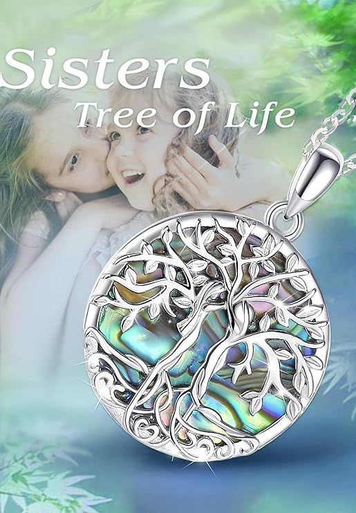 ONE :💎Sister Tree Pendant Necklace Fine Jewelry 💎