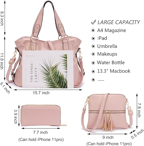 Women Fashion Handbag Tote Bag Shoulder Bag Top Handle Satchel Purse