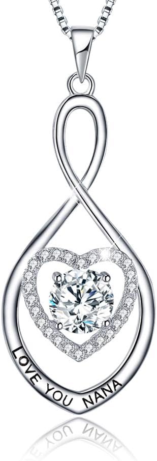 Love Heart Pendant Necklace  Style: Love You Nana