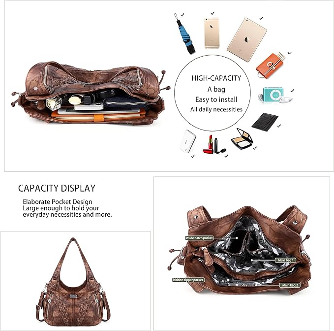 Women Fashion Handbag Tote Bag Shoulder Bag Top Handle Satchel Purse