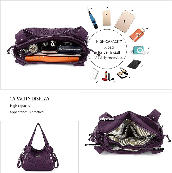 Women Fashion Handbag Tote Bag Shoulder Bag Top Handle Satchel Purse