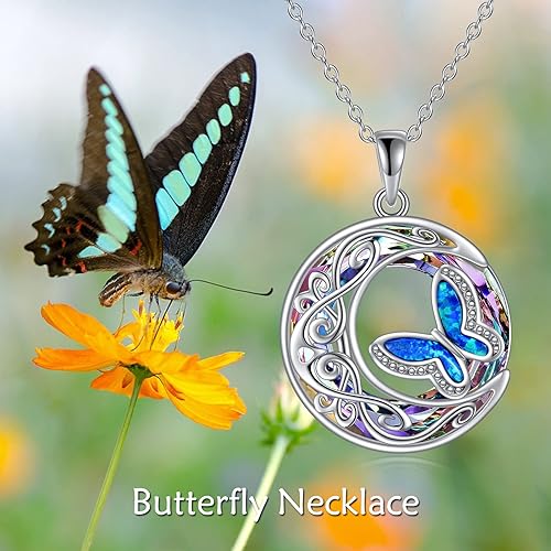 ONE :💎Butterfly Pendant Necklace Fine Jewelry 💎