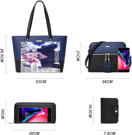 Women Fashion Handbag Tote Bag Shoulder Bag Top Handle Satchel Purse