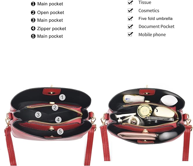 Women Fashion Handbag Tote Bag Shoulder Bag Top Handle Satchel Purse