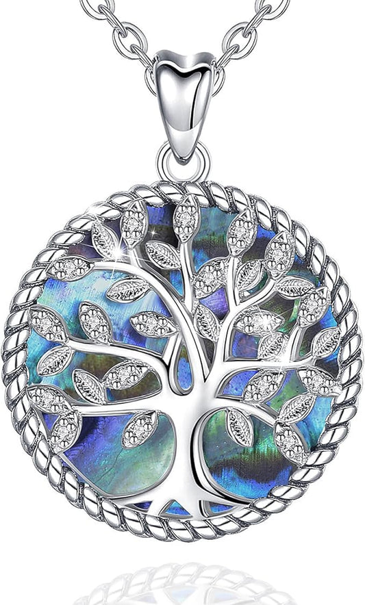 ONE :💎Tree Abalone Shell  Pendant Necklace Fine Jewelry 💎