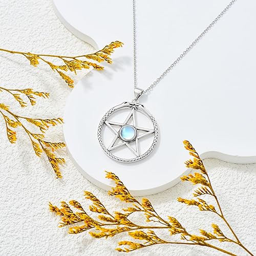 ONE :💎Style: Pentagram Star Amulet Pendant Necklace Fine Jewelry 💎