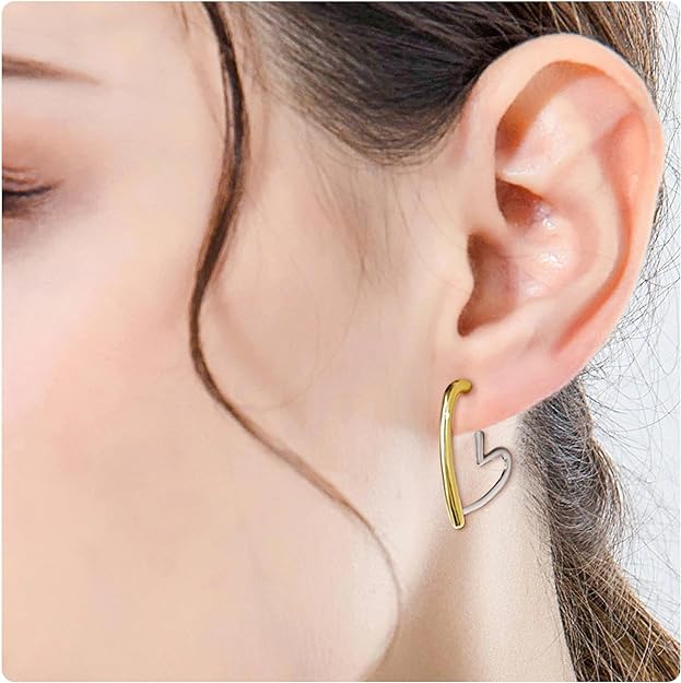 ONE PAIR:   Crystal Stud Multi Gold/Silver  Dangle Earrings