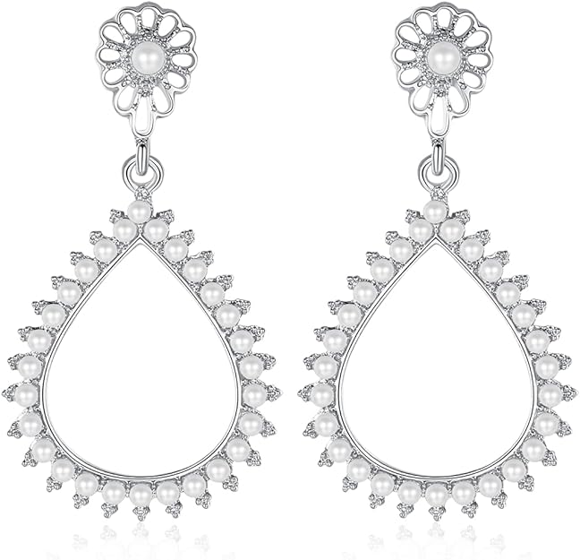 ONE PAIR: Crystal Multi Gold/Silver Rhinestone Chandelier Wedding Bridal Dangle Earrings