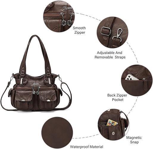 Women Fashion Handbag Tote Bag Shoulder Bag Top Handle Satchel Purse