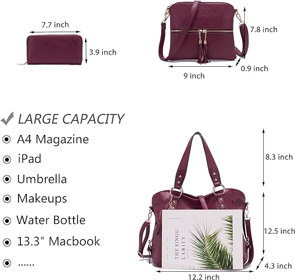 Women Fashion Handbag Tote Bag Shoulder Bag Top Handle Satchel Purse