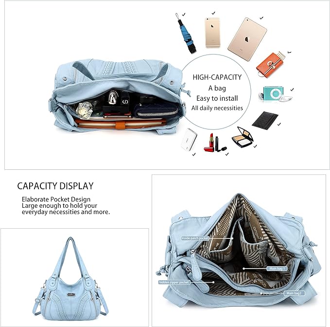 Women Fashion Handbag Tote Bag Shoulder Bag Top Handle Satchel Purse