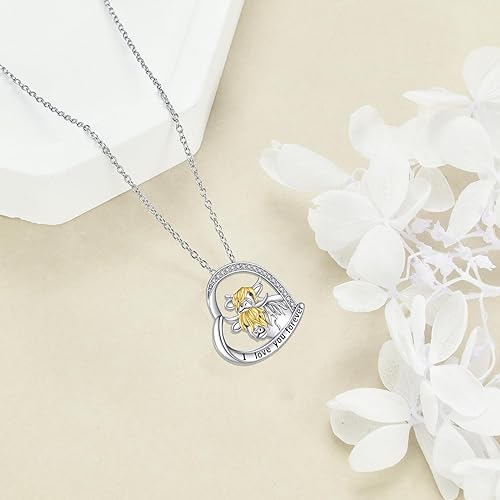 ONE :💎Highland 2 Cow Heart Pendant Necklace Fine Jewelry 💎