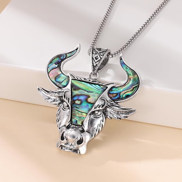 ONE:   Bull Skull Pendant Necklace Jewelry Premium Material: Medical Grade Stainless Steel 316L