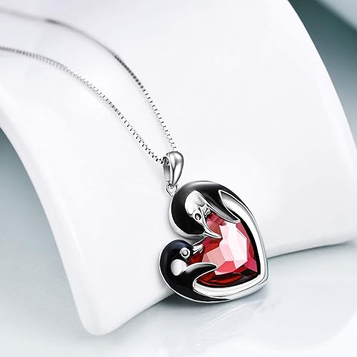 ONE :💎Penguin Crystal Pendant Necklace Fine Jewelry 💎