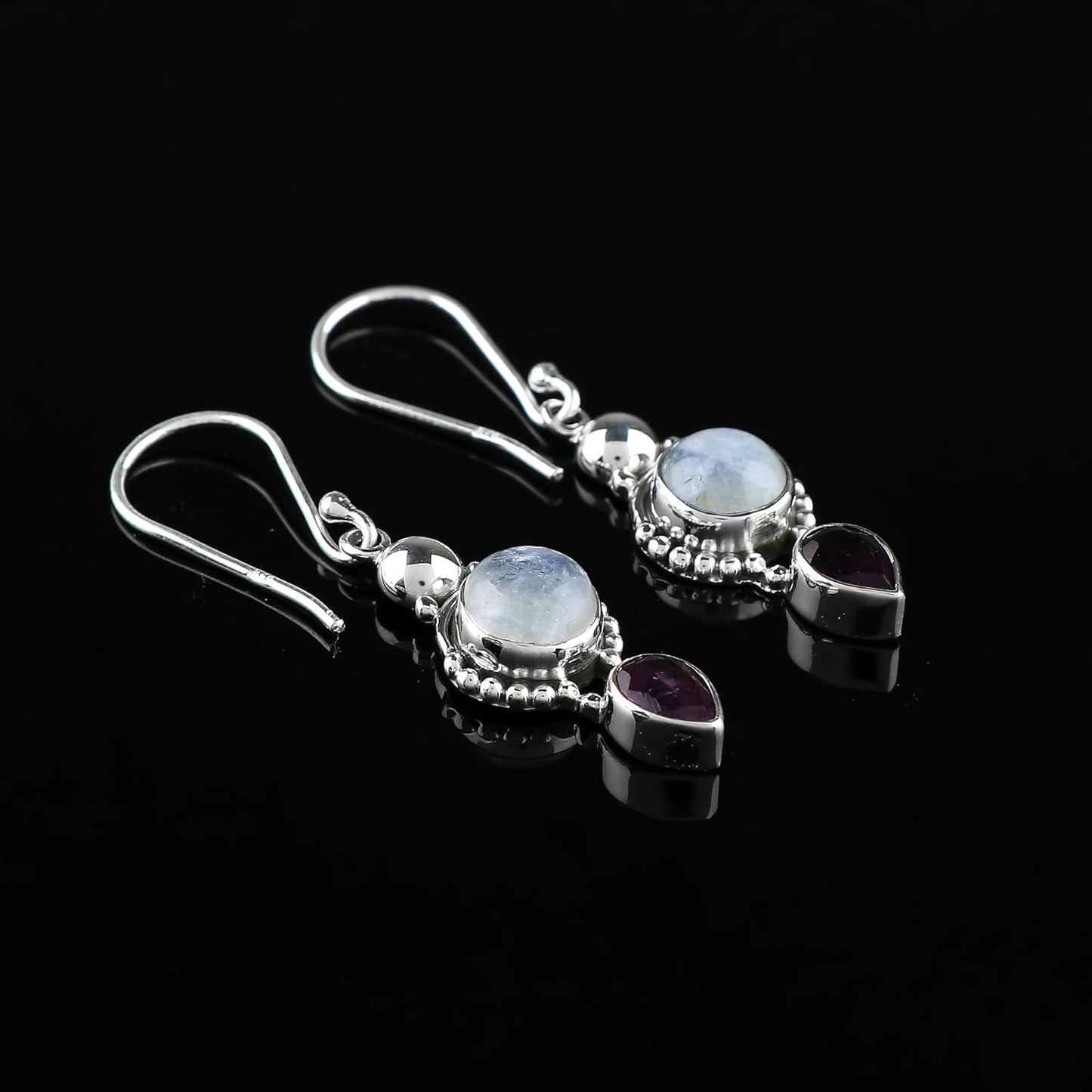 ONE: Natural Moonstone & Amethyst