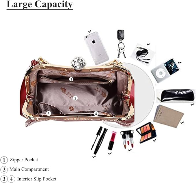Women Fashion Handbag Tote Bag Shoulder Bag Top Handle Satchel Purse