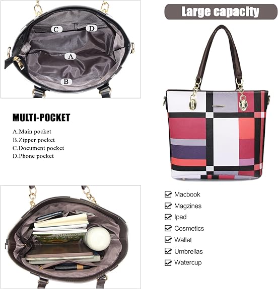 Women Fashion Handbag Tote Bag Shoulder Bag Top Handle Satchel Purse