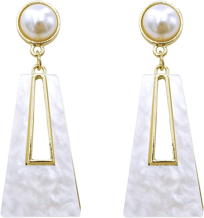 ONE PAIR:   Crystal Multi Gold/Silver  Dangle Earrings