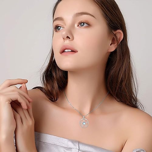 ONE :💎Style: Pentagram Star Amulet Pendant Necklace Fine Jewelry 💎