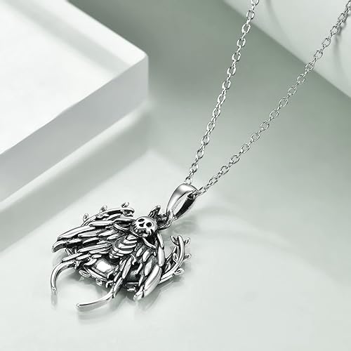 ONE :💎 Luna Moth Pendant NECKLACE Fine Jewelry 💎
