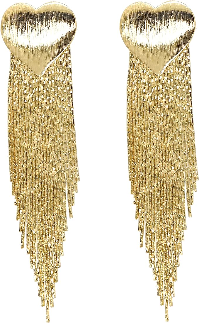 ONE PAIR:   Crystal Multi Gold/Silver  Dangle Earrings