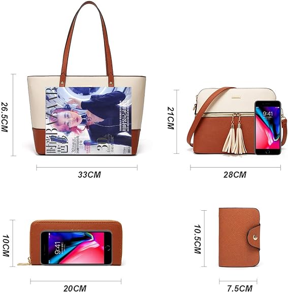 Women Fashion Handbag Tote Bag Shoulder Bag Top Handle Satchel Purse